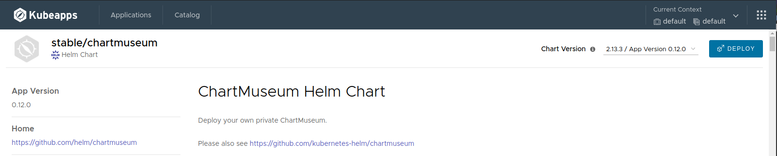 ChartMuseum chart